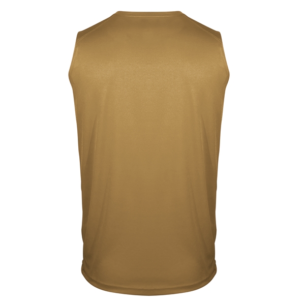 Sleeveless tee with self-fabric collar, double-needle hem.... from ASI 37461 Augusta Sportswear