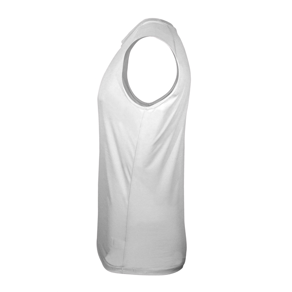 Sleeveless tee with self-fabric collar, double-needle hem.... from ASI 37461 Augusta Sportswear
