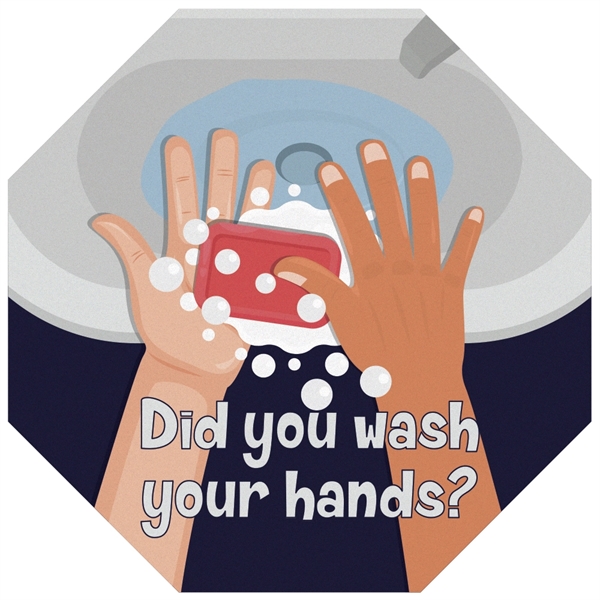 Floor graphic decal .007 opaque white vinyl, clear anti-skid lamination. Full... from ASI 87400 ArtechPro