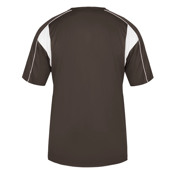 Youth shirt with contrasting panel inserts, Two button placket, Double-needle hem.... from ASI 37461 Augusta Sportswear
