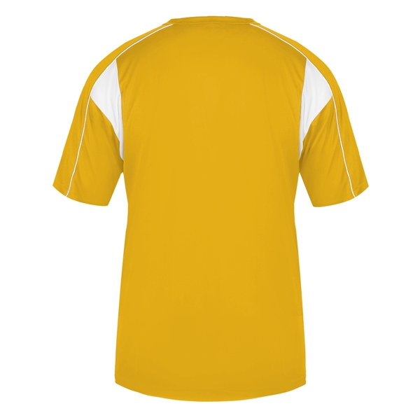 Youth shirt with contrasting panel inserts, Two button placket, Double-needle hem.... from ASI 37461 Augusta Sportswear