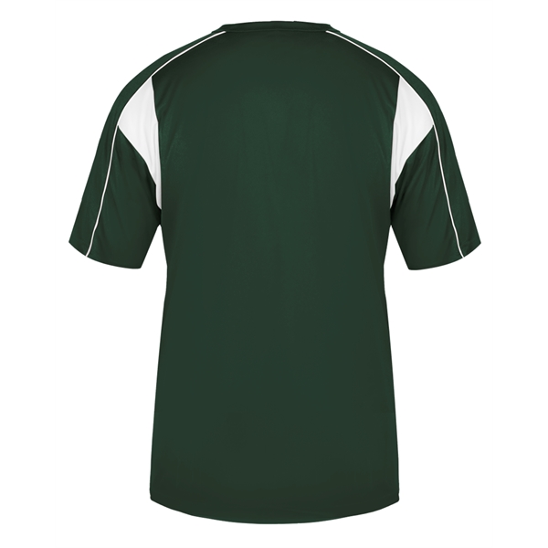Youth shirt with contrasting panel inserts, Two button placket, Double-needle hem.... from ASI 37461 Augusta Sportswear