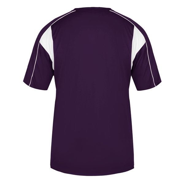 Youth shirt with contrasting panel inserts, Two button placket, Double-needle hem.... from ASI 37461 Augusta Sportswear