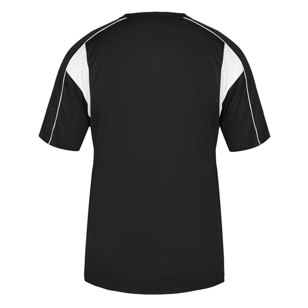 Youth shirt with contrasting panel inserts, Two button placket, Double-needle hem.... from ASI 37461 Augusta Sportswear