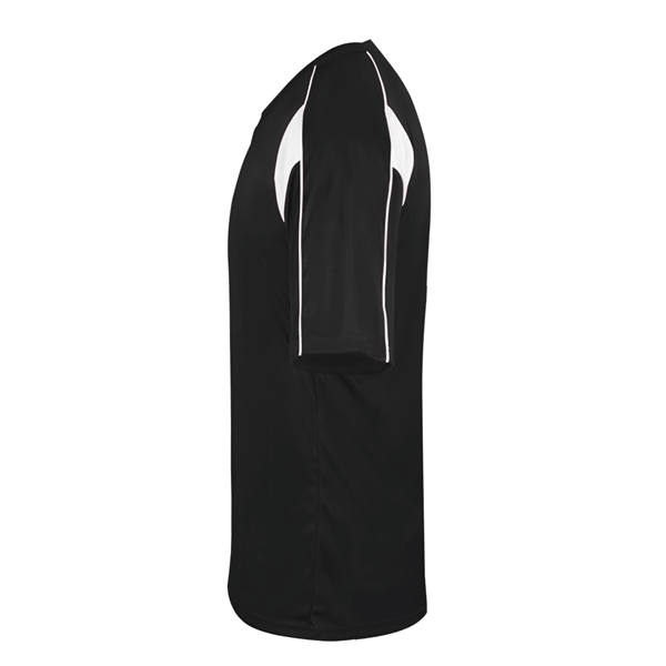 Youth shirt with contrasting panel inserts, Two button placket, Double-needle hem.... from ASI 37461 Augusta Sportswear