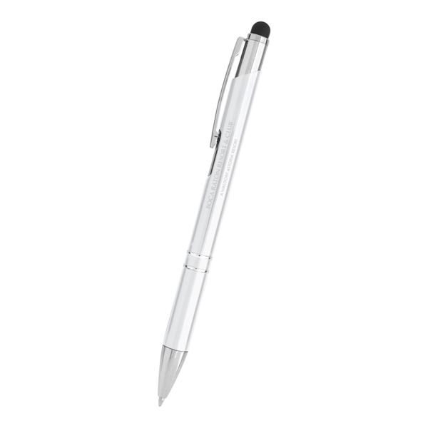 Plunger-action stylus pen made of aluminum and available in six colors.... from ASI 61125 Hit Promotional Products / Hit®