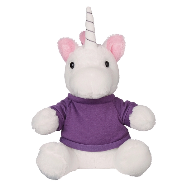 8 1/2" unicorn stuffed animal with your choice of shirt, hoodie,... from ASI 61125 Hit Promotional Products / Hit®