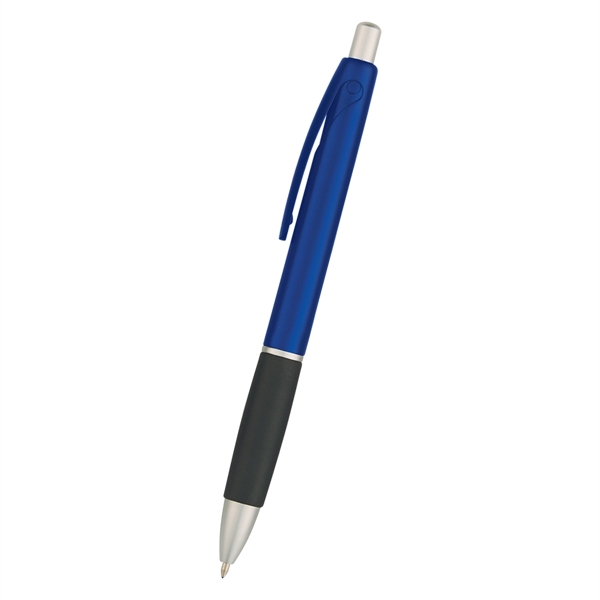 Plunger action pen with rubber grip... from ASI 61125 Hit Promotional Products / Hit®