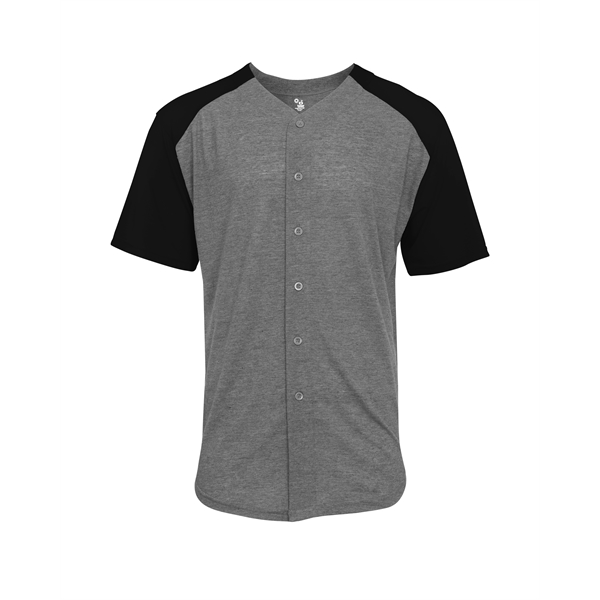 Item #495000 Tri-Blend Full Button Tee