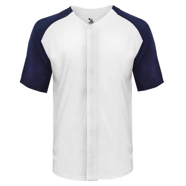 Item #495000 Tri-Blend Full Button Tee