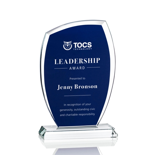 This spectacular Starfire Crystal award features a curved beveled top and... from ASI 84592 St Regis Group / St Regis