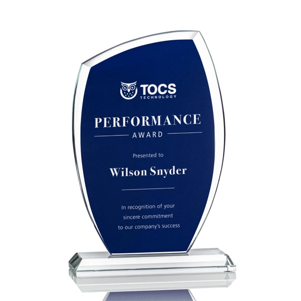 This spectacular Starfire Crystal award features a curved beveled top and... from ASI 84592 St Regis Group / St Regis