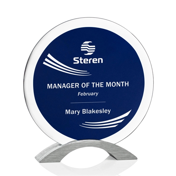 A modern Starfire disc paired with a centered Sapphire accent and... from ASI 84592 St Regis Group / St Regis