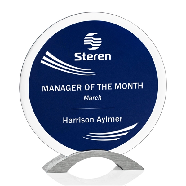 A modern Starfire disc paired with a centered Sapphire accent and... from ASI 84592 St Regis Group / St Regis