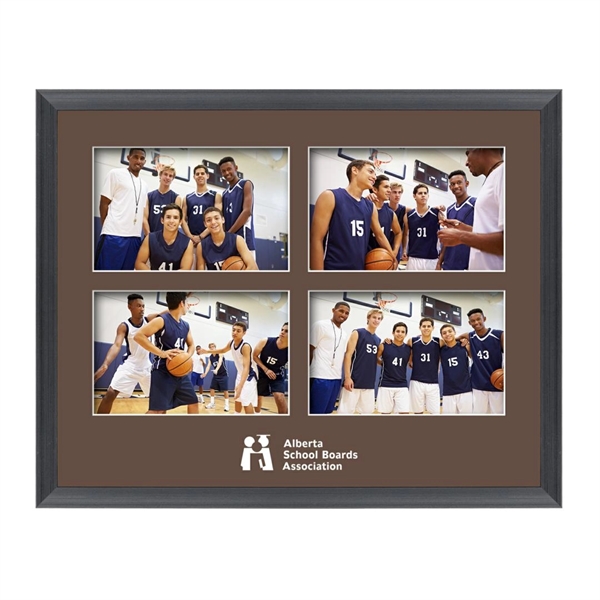 The Beatty photo collage frame featuring a lustrous brushed black finish... from ASI 84592 St Regis Group