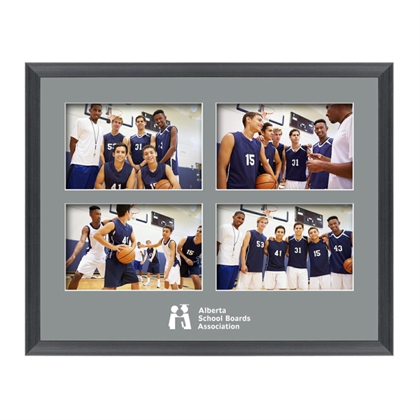 The Beatty photo collage frame featuring a lustrous brushed black finish... from ASI 84592 St Regis Group