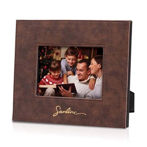 Chocolate faux leather frame with black velvet case.... from ASI 84592 St Regis Group
