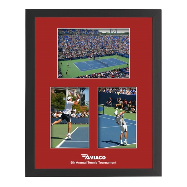 This elegant multi-photo frame is surrounded by rich black engineered wood... from ASI 84592 St Regis Group