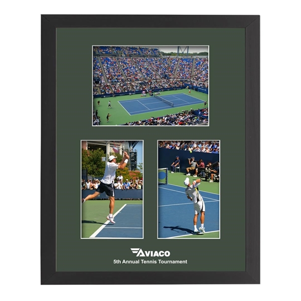 This elegant multi-photo frame is surrounded by rich black engineered wood... from ASI 84592 St Regis Group