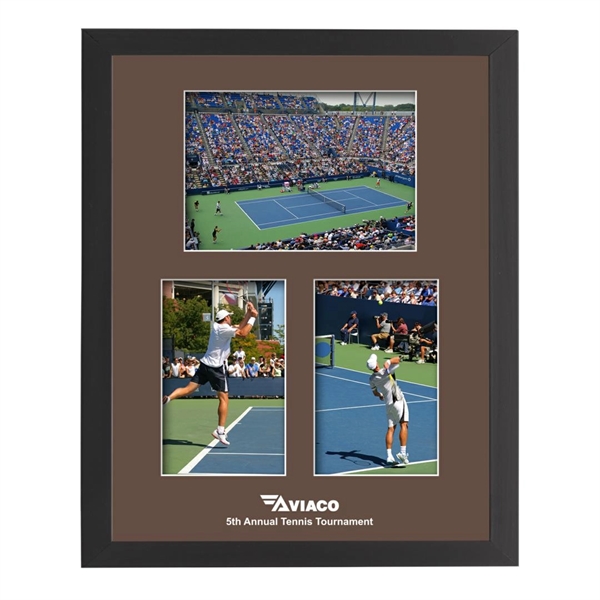 This elegant multi-photo frame is surrounded by rich black engineered wood... from ASI 84592 St Regis Group