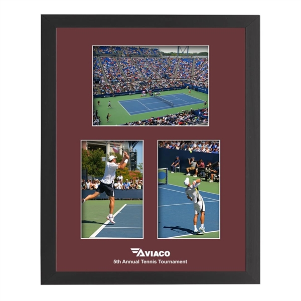 This elegant multi-photo frame is surrounded by rich black engineered wood... from ASI 84592 St Regis Group