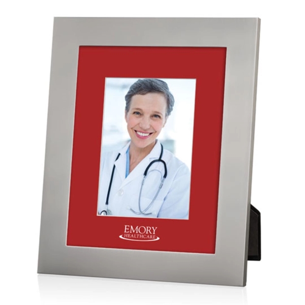 Banks Frame - Brushed Silver/Crimson 5"x7"... from ASI 84592 St Regis Group