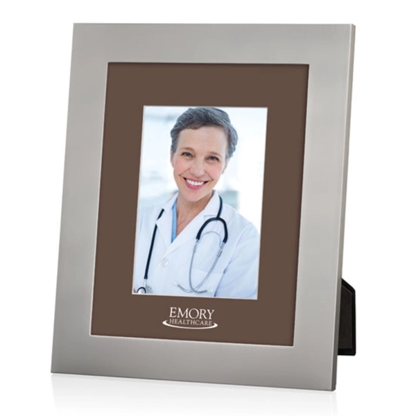 Banks Frame - Brushed Silver/Crimson 5"x7"... from ASI 84592 St Regis Group
