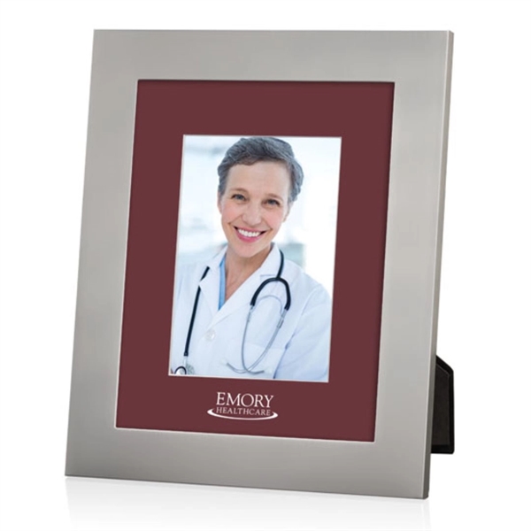 Banks Frame - Brushed Silver/Crimson 5"x7"... from ASI 84592 St Regis Group