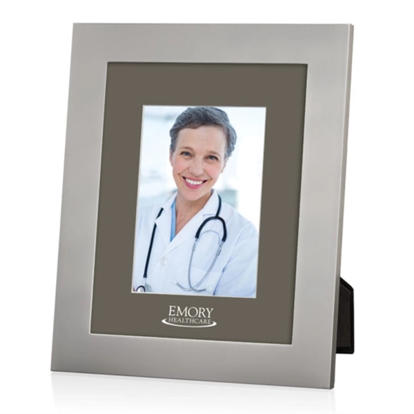 Banks Frame - Brushed Silver/Crimson 5"x7"... from ASI 84592 St Regis Group