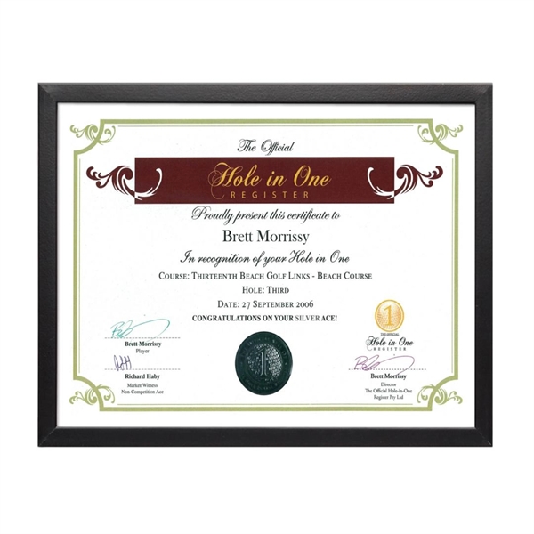 Acacia Certificate Holder - Black 8 1/2"x11"... from ASI 84592 St Regis Group / St Regis