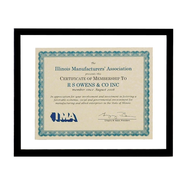 Ebony wood-finish certificate frame.... from ASI 84592 St Regis Group / St Regis