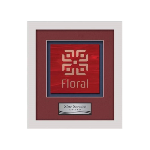 Stained Glass award framed in our exquisite Primrose molding with your... from ASI 84592 St Regis Group / St Regis Crystal