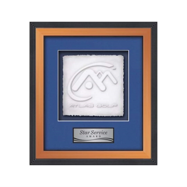 The Jasper Cast Paper Framed Award capitalizes on the organic, delicate... from ASI 84592 St Regis Group