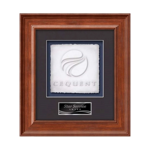 Cast Paper award framed in our exquisite Calder molding with your... from ASI 84592 St Regis Group