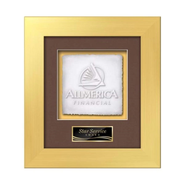 The Premier Cast Paper Framed Award capitalizes on the organic, delicate... from ASI 84592 St Regis Group