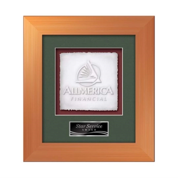 The Premier Cast Paper Framed Award capitalizes on the organic, delicate... from ASI 84592 St Regis Group / St Regis Crystal