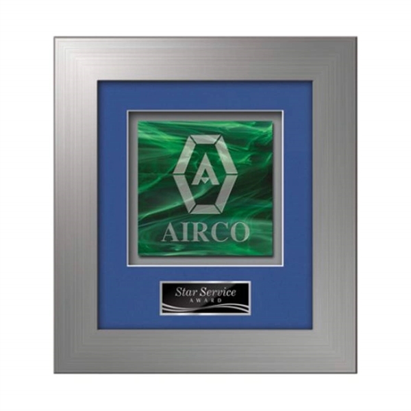 Stained Glass award framed in our exquisite Premier molding with your... from ASI 84592 St Regis Group / St Regis Crystal