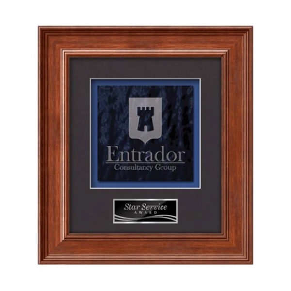 Stained Glass award framed in our exquisite Calder molding with your... from ASI 84592 St Regis Group / St Regis Crystal