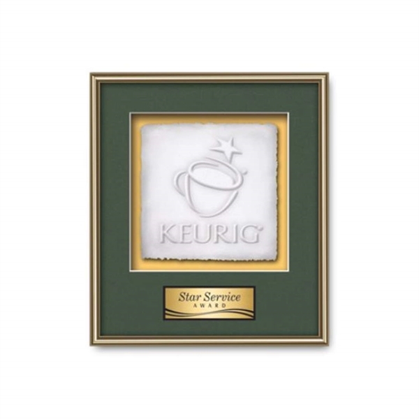 Cast Paper award framed in our exquisite Fenestra molding with your... from ASI 84592 St Regis Group
