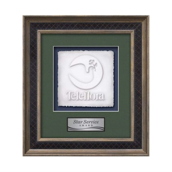 Cast Paper award framed in our exquisite Tuscan molding with your... from ASI 84592 St Regis Group