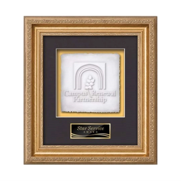 Cast Paper award framed in our exquisite Regal molding with your... from ASI 84592 St Regis Group
