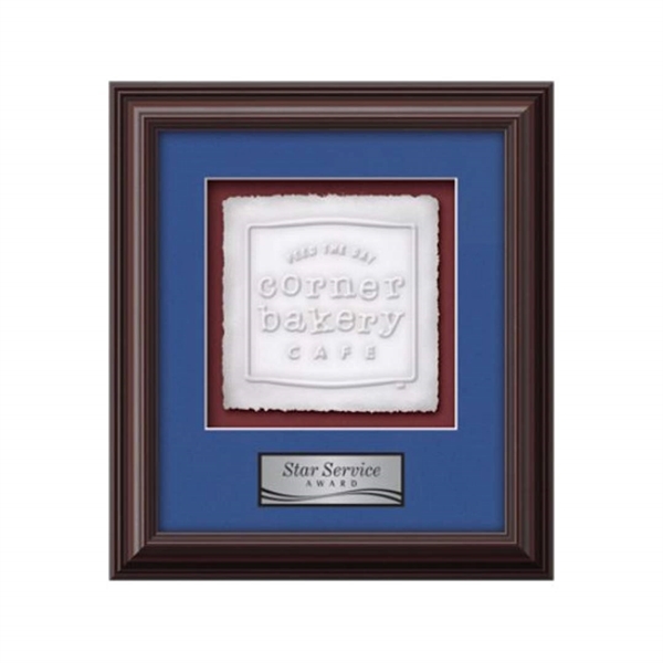 The Monarch Cast Paper Framed Award capitalizes on the organic, delicate... from ASI 84592 St Regis Group