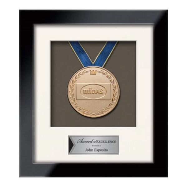 The stunning Eldridge medallion, encapsulated within a beautiful black gloss frame.... from ASI 84592 St Regis Group