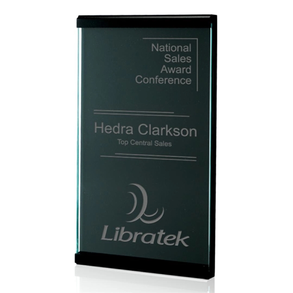 Scroll Plaque - Jade/Black.... from ASI 84592 St Regis Group / Prestige Glass