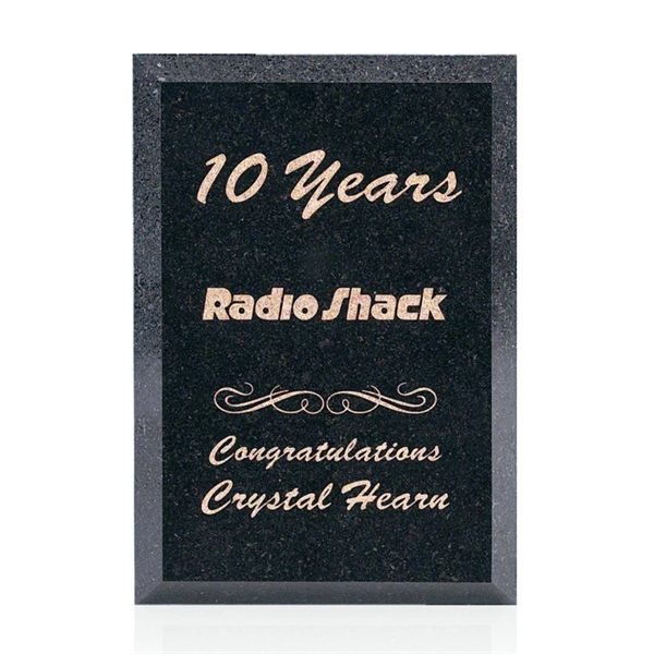 Granite Plaque - Black.... from ASI 84592 St Regis Group / Prestige Glass