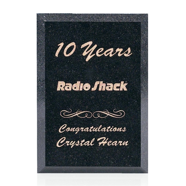 Granite Plaque - Black.... from ASI 84592 St Regis Group / Prestige Glass