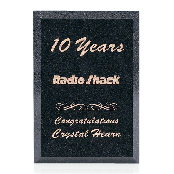 Granite Plaque - Black.... from ASI 84592 St Regis Group / Prestige Glass