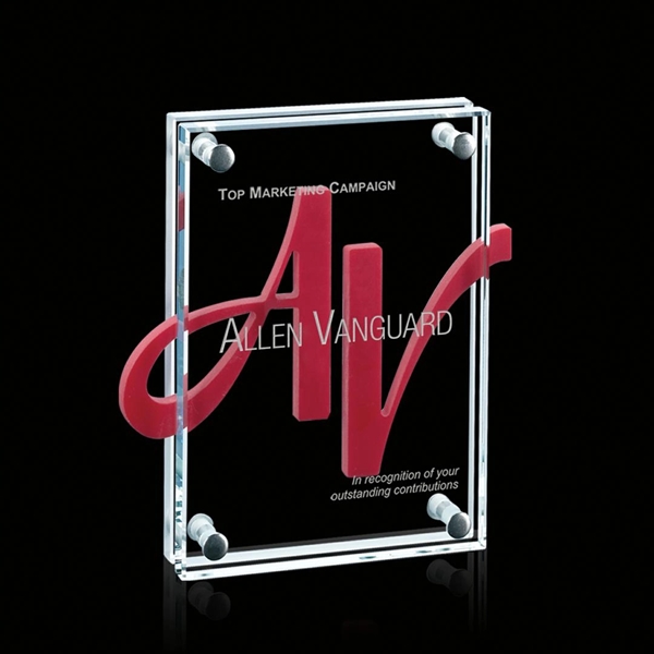 4" x 6" Starfire award with Komatex insert.... from ASI 84592 St Regis Group / St Regis Crystal Prestige Glass