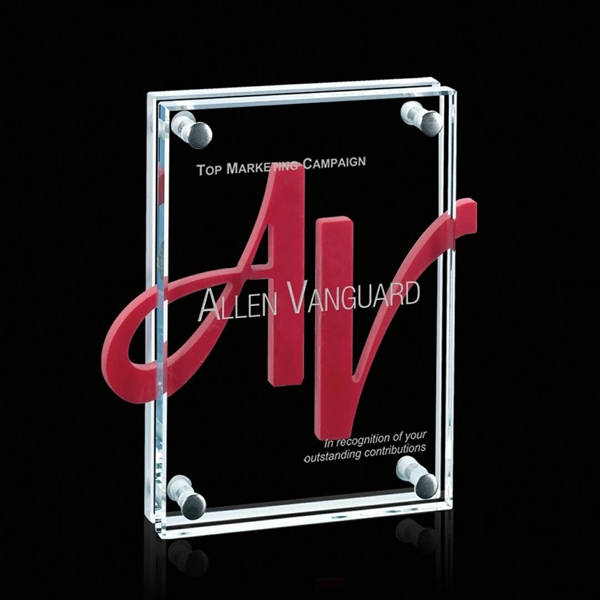 4" x 6" Starfire award with Komatex insert.... from ASI 84592 St Regis Group / St Regis Crystal Prestige Glass