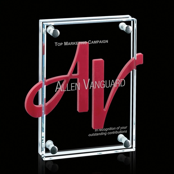 4" x 6" Starfire award with Komatex insert.... from ASI 84592 St Regis Group / St Regis Crystal Prestige Glass